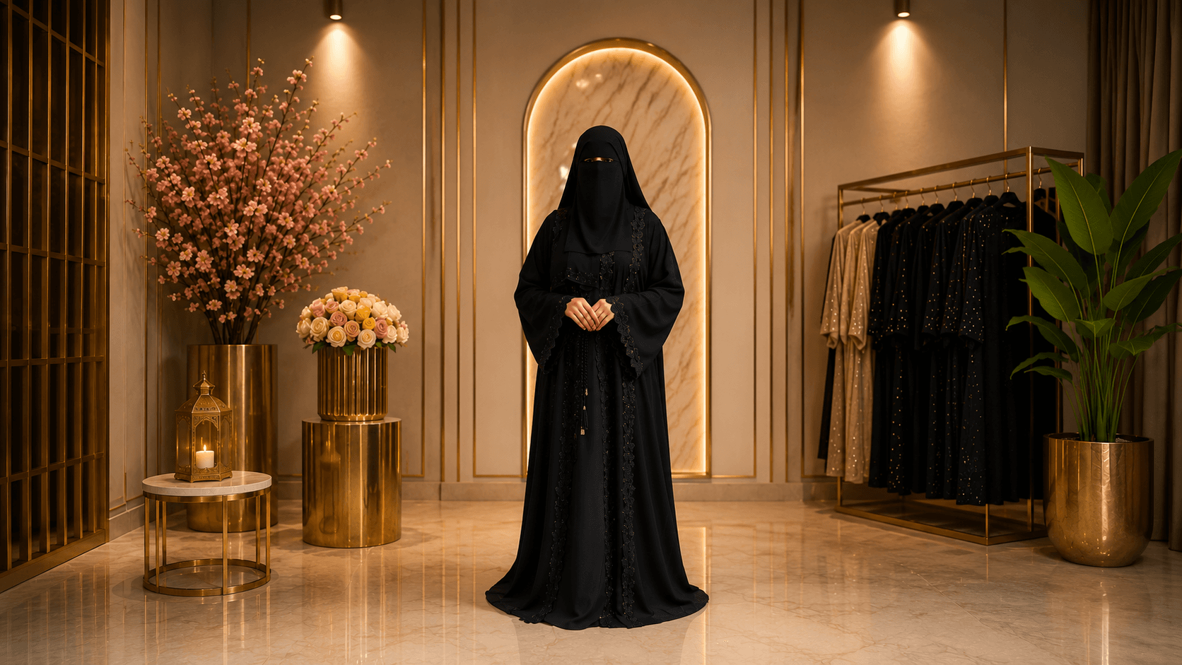 Golden Abaya Boutique Elegance collection.